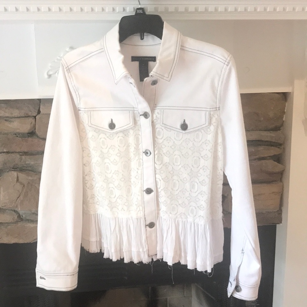 White jean jacket